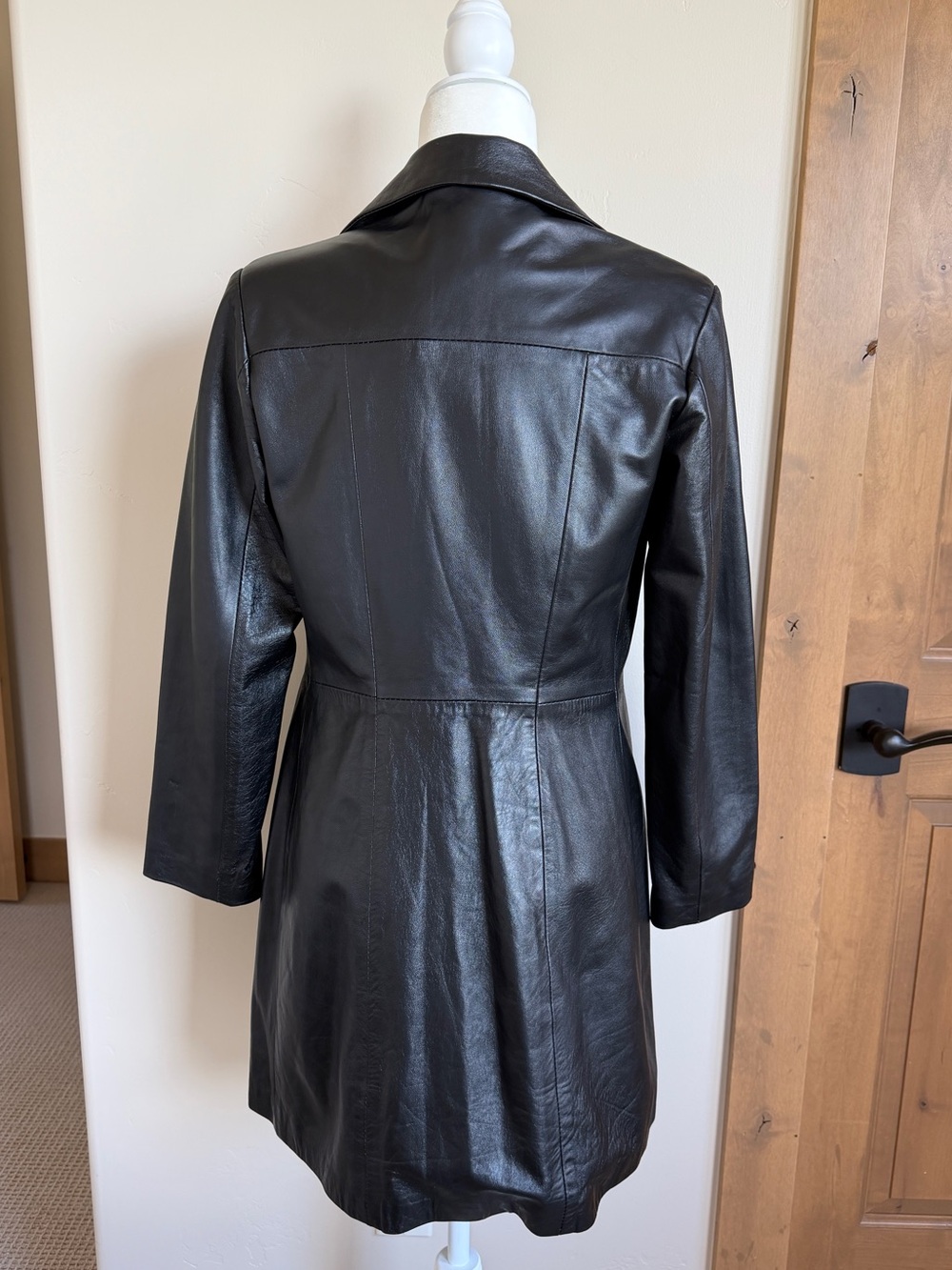 Vintage Leather Coat | Size S - Picture 2 of 6